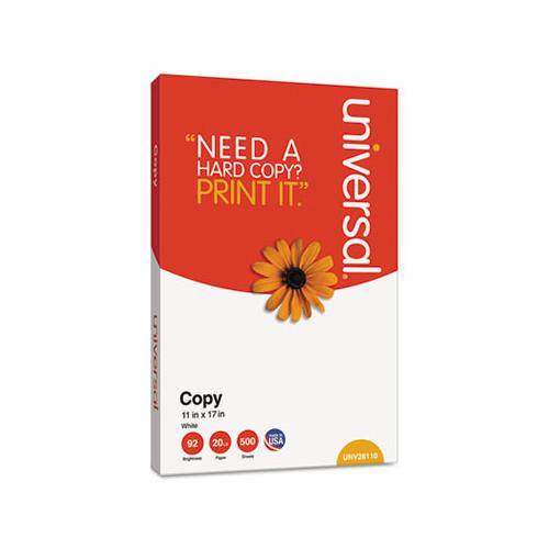 Copy Paper, 92 Bright, 20lb, 11 X 17, White, 500 Sheets-ream, 5 Reams-carton