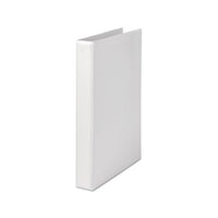 Deluxe Easy-to-open D-ring View Binder, 3 Rings, 1" Capacity, 11 X 8.5, White