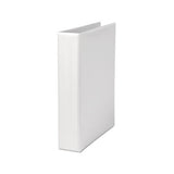 Deluxe Easy-to-open D-ring View Binder, 3 Rings, 1.5" Capacity, 11 X 8.5, White