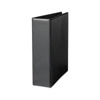 Deluxe Easy-to-open D-ring View Binder, 3 Rings, 3" Capacity, 11 X 8.5, Black