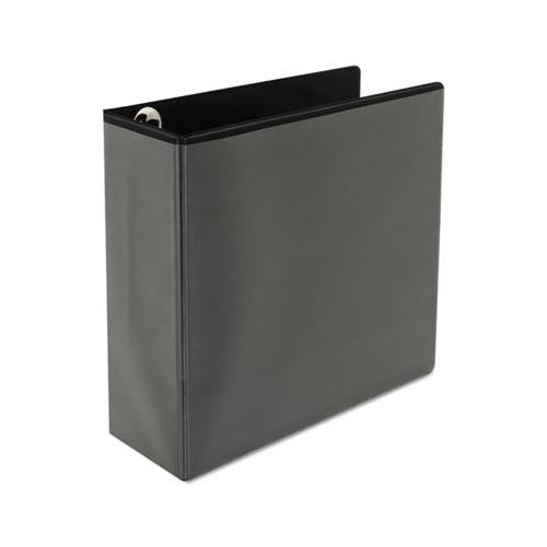 Deluxe Easy-to-open D-ring View Binder, 3 Rings, 4" Capacity, 11 X 8.5, Black