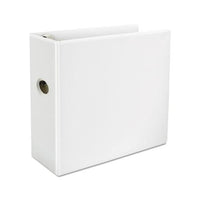 Deluxe Easy-to-open D-ring View Binder, 3 Rings, 5" Capacity, 11 X 8.5, White