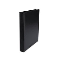 Economy Non-view Round Ring Binder, 3 Rings, 1" Capacity, 11 X 8.5, Black