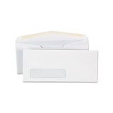 Business Envelope, #10, Commercial Flap, Gummed Closure, 4.13 X 9.5, White, 500-box