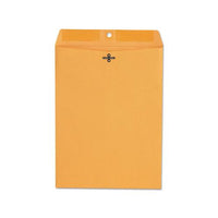Kraft Clasp Envelope, #90, Square Flap, Clasp-gummed Closure, 9 X 12, Brown Kraft, 100-box