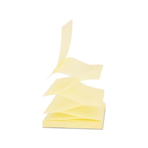 Fan-folded Self-stick Pop-up Note Pads, 3" X 3", Yellow, 90-sheet, 24-pack