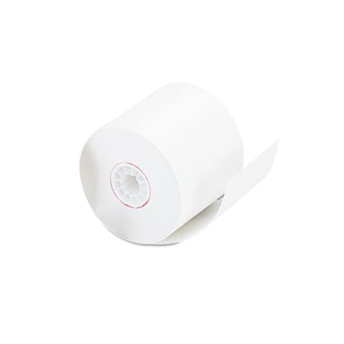 Impact & Inkjet Print Bond Paper Rolls, 0.5" Core, 2.25" X 128ft, White, 100-carton