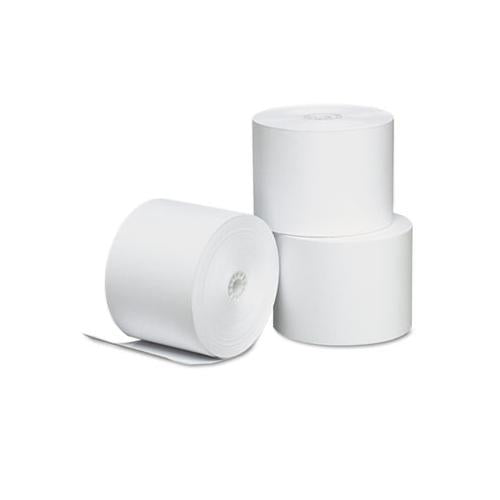 Direct Thermal Printing Paper Rolls, 2.25" X 165 Ft, White, 3-pack