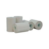 Direct Thermal Print Paper Rolls, 0.5" Core, 2.25" X 55 Ft, White, 50-carton