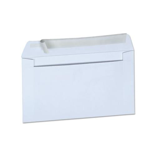 Peel Seal Strip Business Envelope, #6 3-4, Square Flap, Self-adhesive Closure, 3.63 X 6.5, White, 100-box