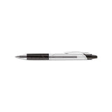 Comfort Grip Retractable Gel Pen, 0.7mm, Black Ink, Clear-black Barrel, 36-pack