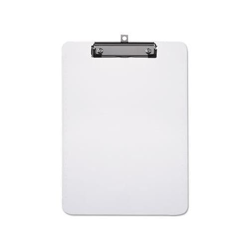 Plastic Clipboard With Low Profile Clip 1-2" Capacity, Holds 8 1-2 X 11, Clear