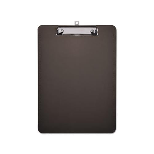 Plastic Clipboard With Low Profile Clip, 1-2" Cap, 8 1-2 X 11, Translucent Black