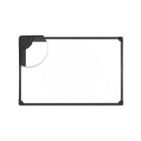 Design Series Magnetic Steel Dry Erase Board, 48 X 36, White, Black Frame