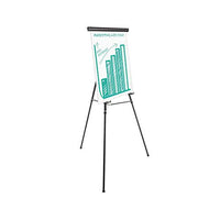 Heavy-duty Adjustable Presentation Easel, 69" Maximum Height, Metal, Black