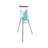 Heavy-duty Adjustable Presentation Easel, 69" Maximum Height, Metal, Black