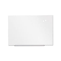 Frameless Magnetic Glass Marker Board, 36" X 24", White