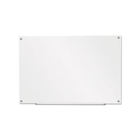 Frameless Glass Marker Board, 36" X 24", White