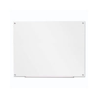 Frameless Glass Marker Board, 48" X 36", White