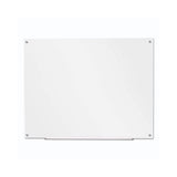 Frameless Glass Marker Board, 48" X 36", White