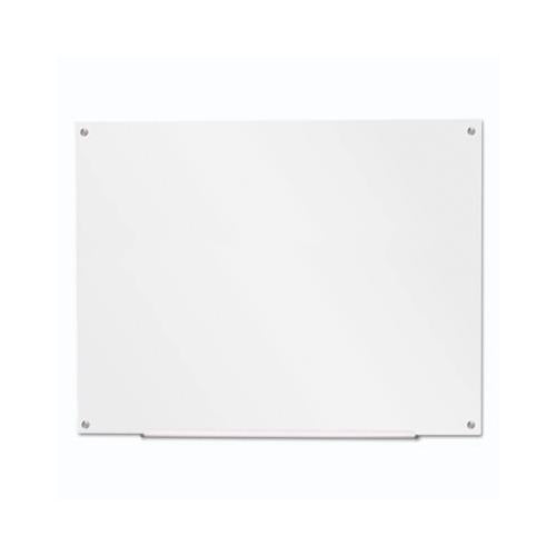 Frameless Glass Marker Board, 48" X 36", White