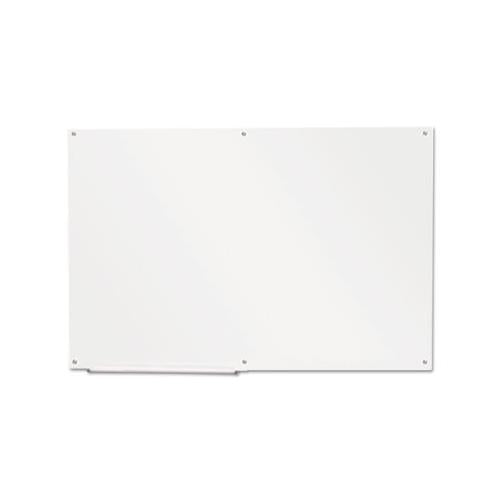 Frameless Glass Marker Board, 72" X 48", White