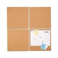 Cork Tile Panels, Brown, 12 X 12, 4-pack