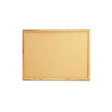Cork Board With Oak Style Frame, 24 X 18, Natural, Oak-finished Frame