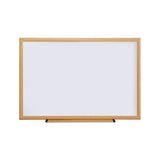 Dry Erase Board, Melamine, 36 X 24, Oak Frame