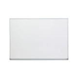 Dry Erase Board, Melamine, 48 X 36, Satin-finished Aluminum Frame