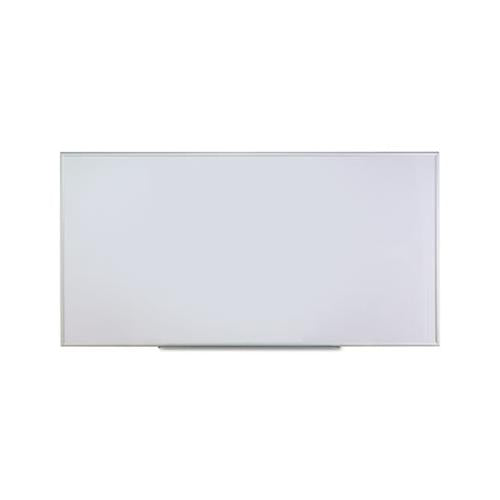 Dry Erase Board, Melamine, 96 X 48, Satin-finished Aluminum Frame