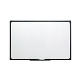 Dry Erase Board, Melamine, 48 X 36, Black Frame
