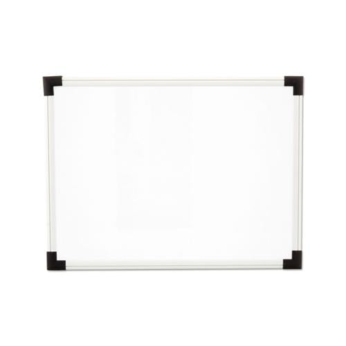 Dry Erase Board, Melamine, 24 X 18, White, Black-gray, Aluminum-plastic Frame