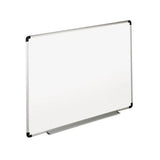 Dry Erase Board, Melamine, 36 X 24, White, Black-gray Aluminum-plastic Frame