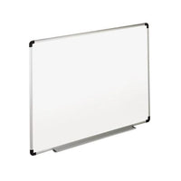 Dry Erase Board, Melamine, 72 X 48, White, Black-gray Aluminum-plastic Frame