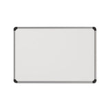 Magnetic Steel Dry Erase Board, 24 X 18, White, Aluminum Frame