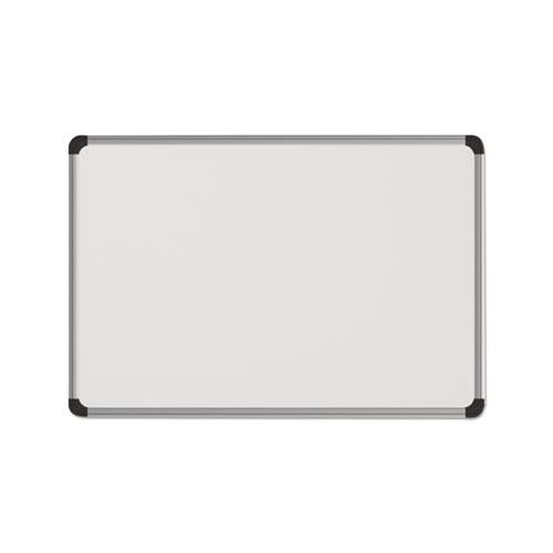 Magnetic Steel Dry Erase Board, 24 X 18, White, Aluminum Frame