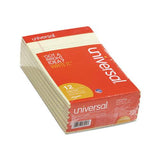 Perforated Ruled Writing Pads, Narrow Rule, 5 X 8, Canary, 50 Sheets, Dozen