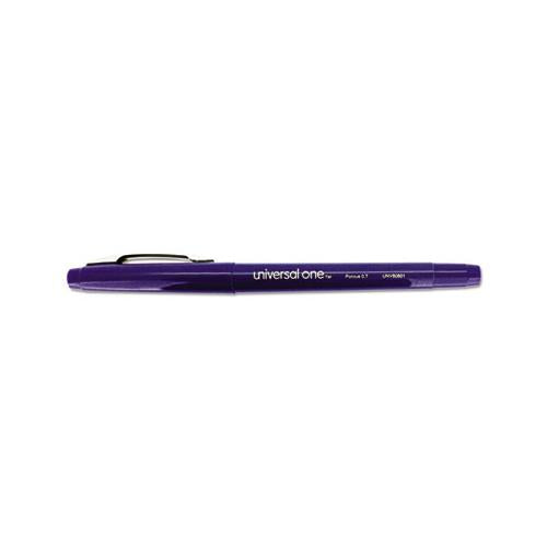Stick Porous Point Pen, Medium 0.7mm, Blue Ink-barrel, Dozen