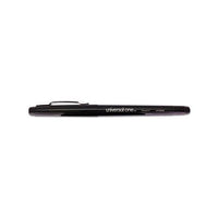 Stick Porous Point Pen, Medium 0.7mm, Black Ink-barrel, Dozen