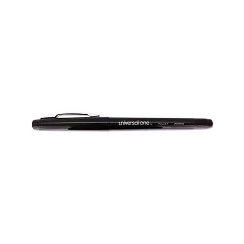 Stick Porous Point Pen, Medium 0.7mm, Black Ink-barrel, Dozen