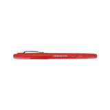 Stick Porous Point Pen, Medium 0.7mm, Red Ink-barrel, Dozen