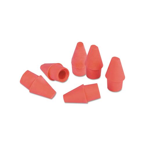 Pencil Cap Erasers, Pink, Elastomer, 150-pack