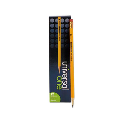 Deluxe Blackstonian Pencil, Hb (#2), Black Lead, Yellow Barrel, Dozen