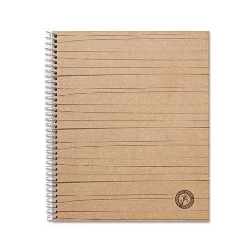 Deluxe Sugarcane Based Notebooks, 1 Subject, Medium-college Rule, Brown Cover, 11 X 8.5, 100 Sheets