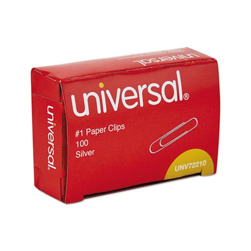 Paper Clips, Small (no. 1), Silver, 100 Clips-box, 10 Boxes-pack