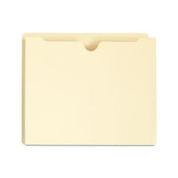 Deluxe Manila File Jackets With Reinforced Tabs, Straight Tab, Letter Size, Manila, 50-box
