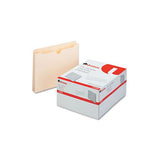 Economical Manila File Jackets, Straight Tab, Letter Size, Manila, 50-box