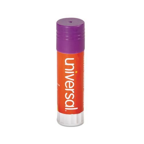 Glue Stick, 1.3 Oz, Applies Purple, Dries Clear, 12-pack