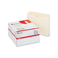Economical Manila File Jackets, Straight Tab, Letter Size, Manila, 50-box